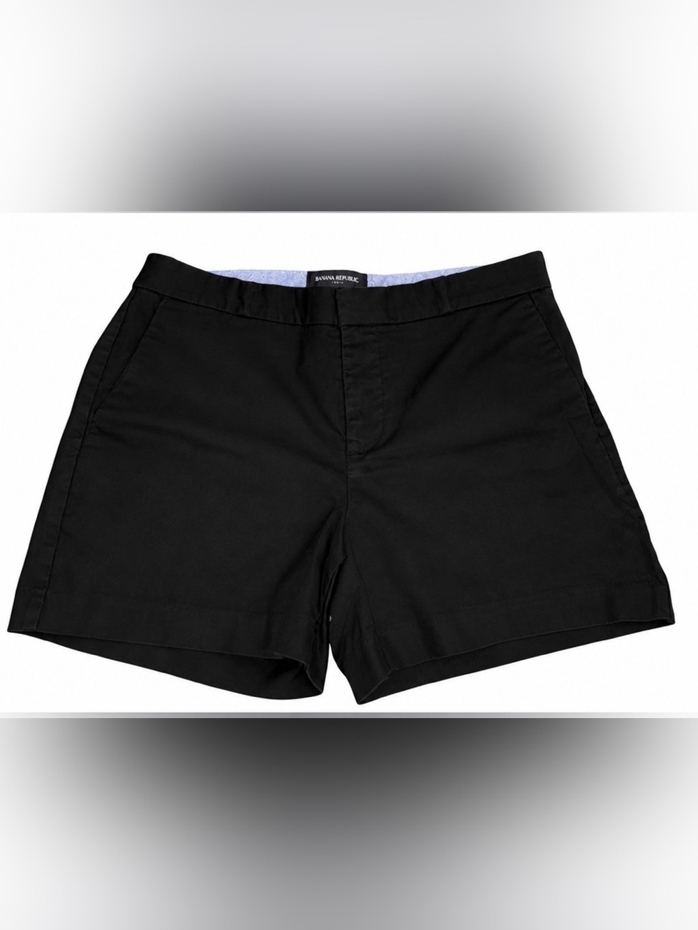 Banana Republic Black Tailored Shorts Size 4 Classic Casual Cotton
